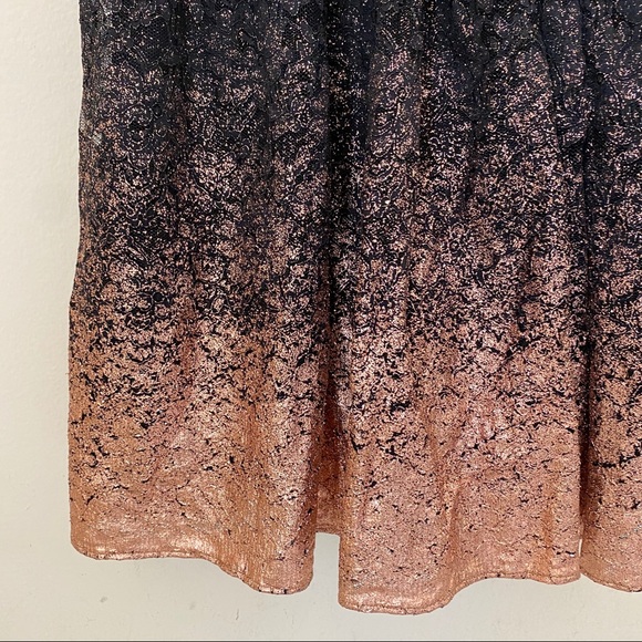 Windsor Black and Rose Gold Ombré Glitter Dress - Picture 8 of 8